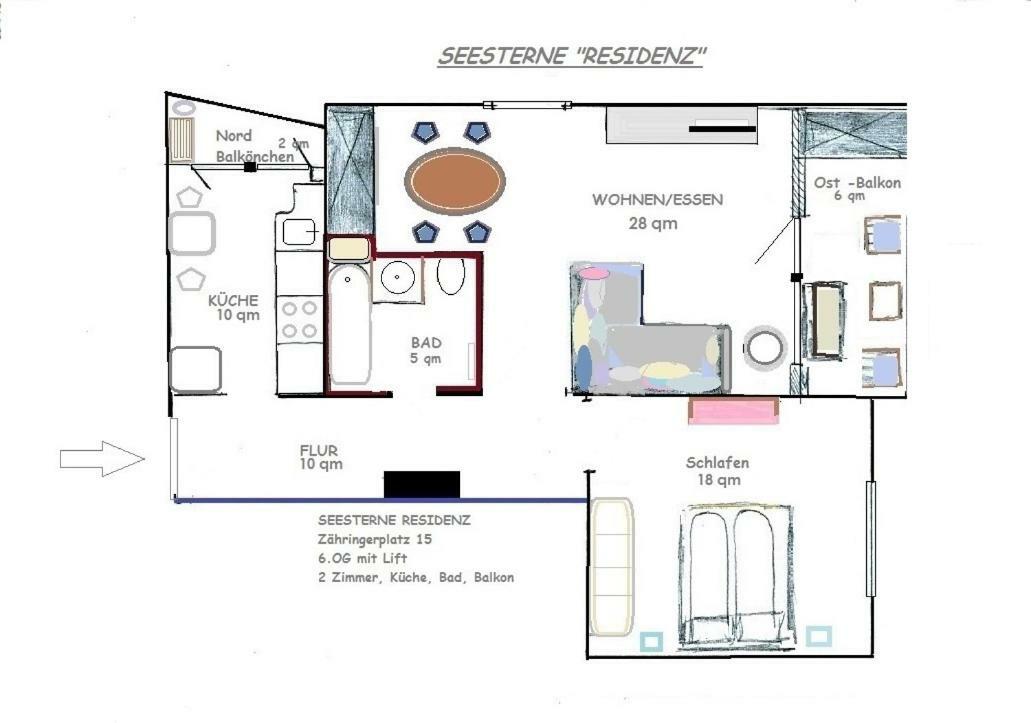コンスタンツSeesterne Residenzアパートメント エクステリア 写真